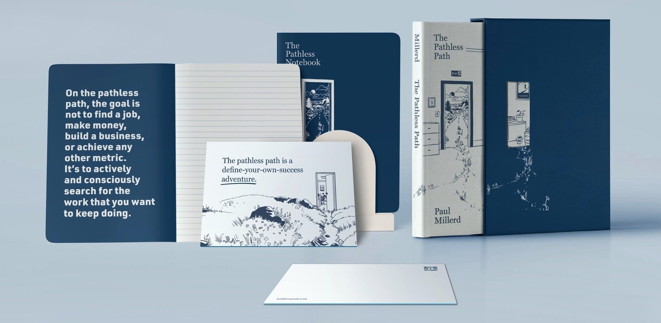 The signed launch bundle: the hardcover, slipcase, notecards and notebook